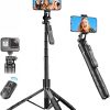 {K-28}Long Video Stand Cum Selfie Stick Tripod with Remote – 360° Rotation Phone Stand with Wireless Remote Con - Image 4