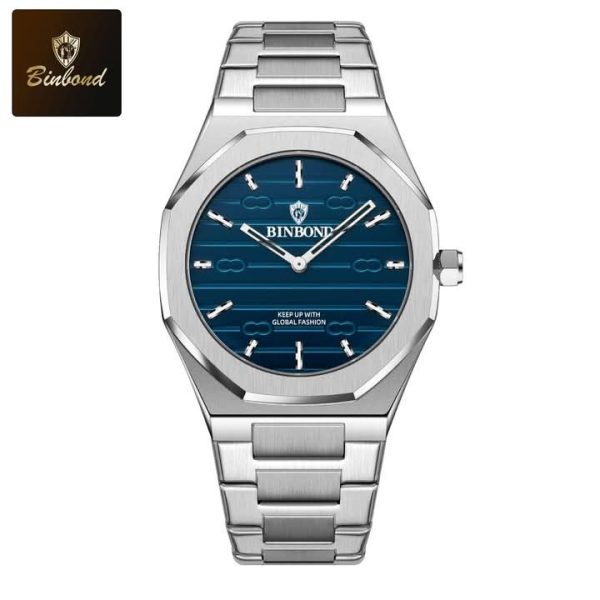 BINBOND 818 Stainless Steel Quartz Watch for Men – Premium Waterproof Fashion Wristwatch - Image 10