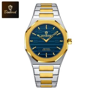 BINBOND 818 Stainless Steel Quartz Watch for Men