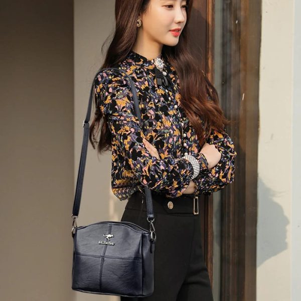 3 Layers Luxury Messenger Crossbody Bag for Women - Image 2