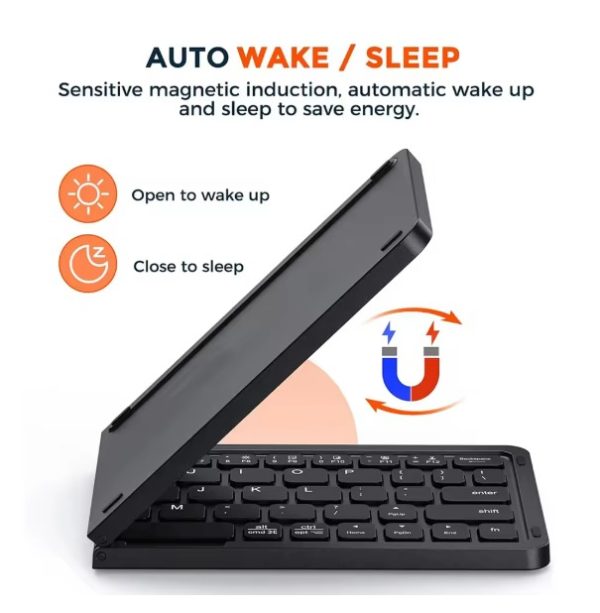 Ultra Slim Folding Pocket Bluetooth Keyboard - Image 6