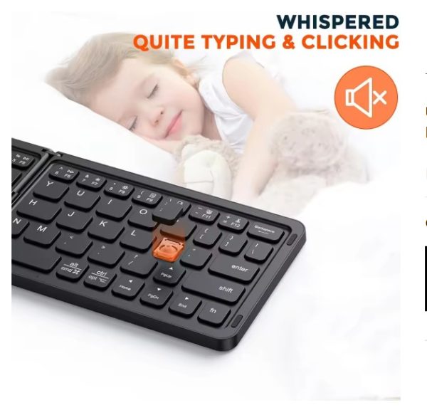 Ultra Slim Folding Pocket Bluetooth Keyboard - Image 5
