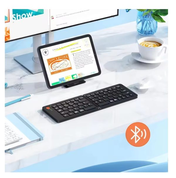 Ultra Slim Folding Pocket Bluetooth Keyboard - Image 3