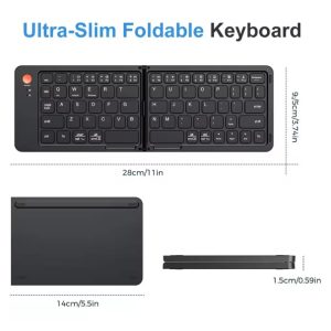 Ultra Slim Folding Pocket Bluetooth Keyboard