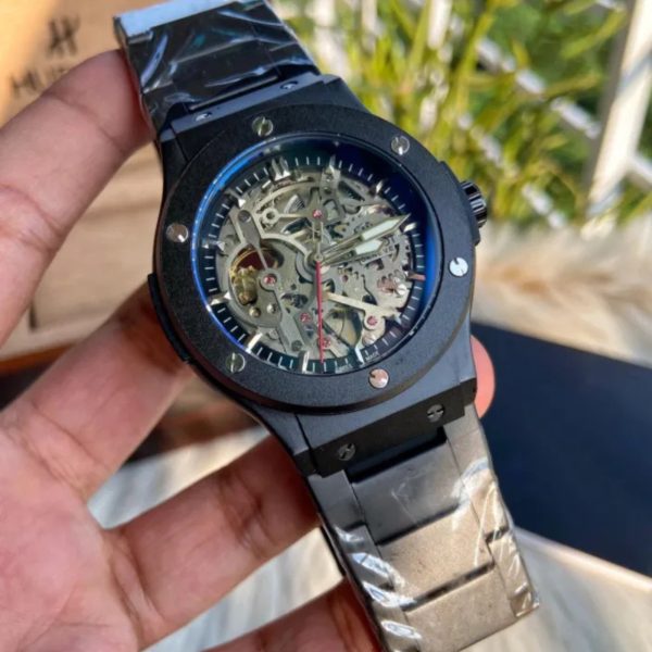 Premium Stainless Steel Automatic Watch for Men – Waterproof Stylish Mechanical Wristwatch - Image 4